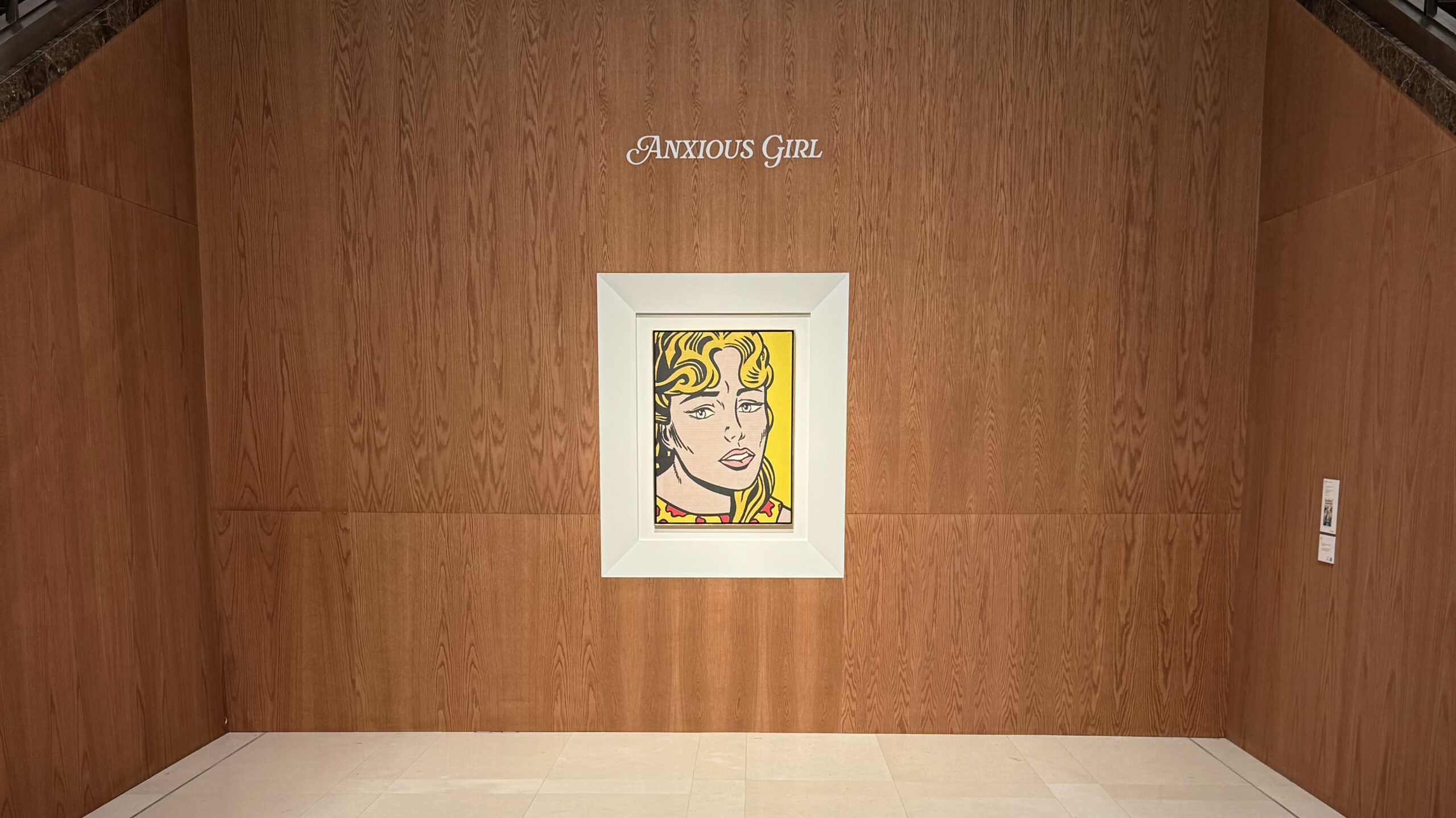 Roy Lichtenstein, Anxious Girl