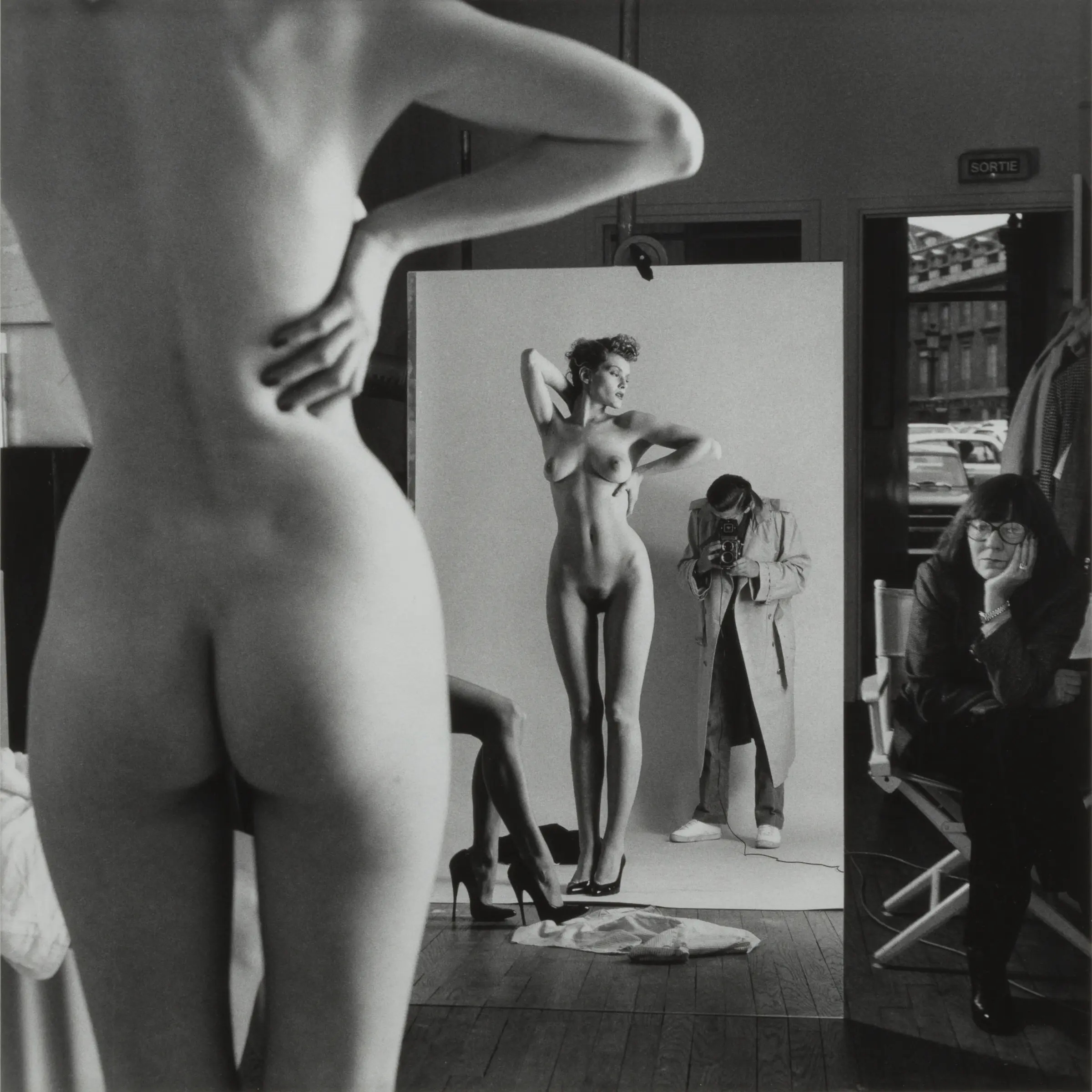 Self Portrait with Wife and Models, Vogue Studio, Paris
