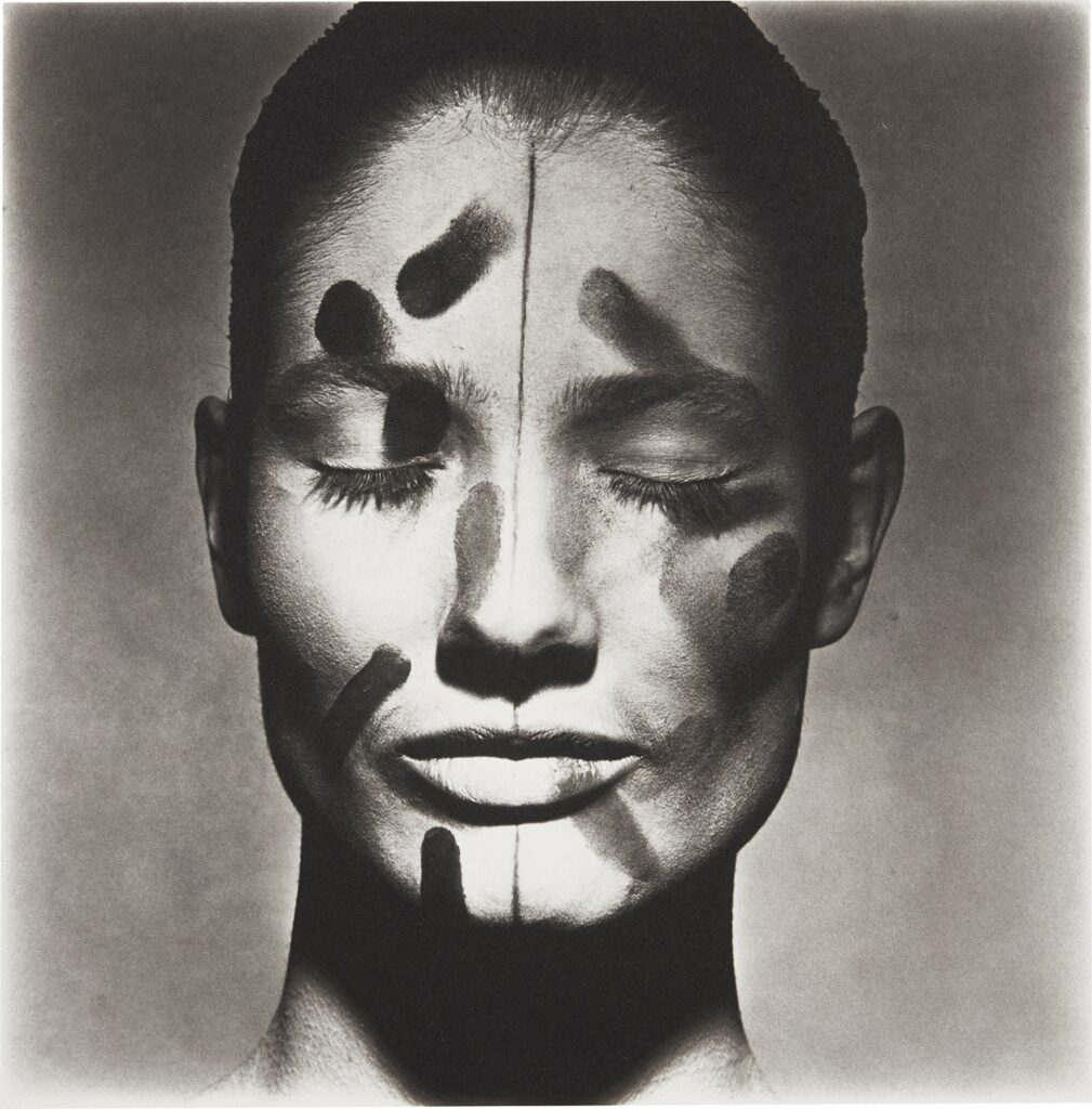 Vogue Beauty Head with Eyes Closed, (Front View), New York