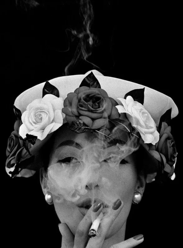 Hat + Five Roses, Vogue, Paris, 1956