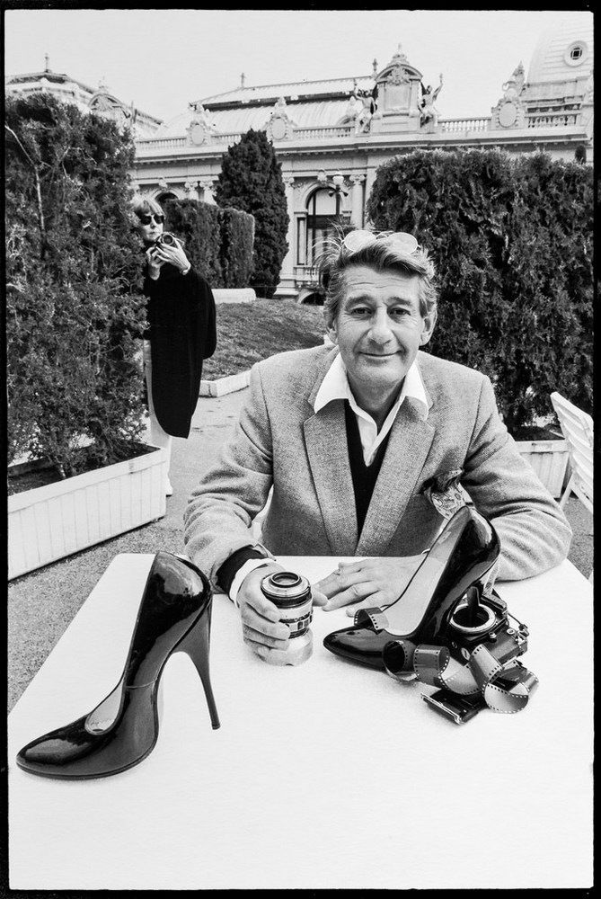 Helmut Newton photographed in Monte Carlo, 1983, by Volker Hinz